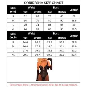 CORIRESHA Sexy Strapless Faux Leather Bodysuit for Women