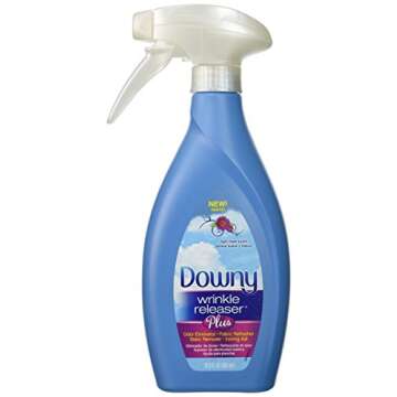 New Trigger Spray Bottle, Wrinkle Remover + Odor Eliminator + Fabric Refresher + Static Remover + Ir...