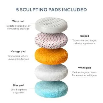 Vibro Sculpt PRO Anti-Cellulite Body Sculptor & Contour Pads – Lymphatic Massager with Micro Vibration Technology for Fast & Effective Body Toning – Easy-to-Use on Legs, Thighs, Arms & Stomach