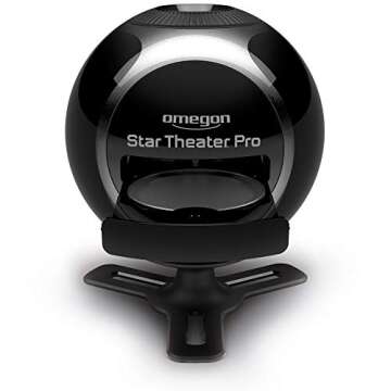 Omegon Star Theater Pro Planetarium Home Projector for Children & Adults - LED Star Beamer for Constellation & Cosmos Projection