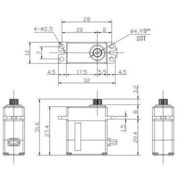 REEFS RC 99 Micro Servo SEHREEFS25 Servos