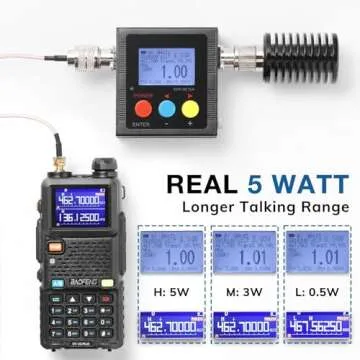 [Chirp Compatible] BAOFENG UV-5G Plus GMRS Handheld Radio, 999 Channels, 5W Long Range Rechargeable Two Way Radio with NOAA Weather Receiving, 2500mAh Battery USB-C Port, 8" & 15.5" Antennas, 2 Pack