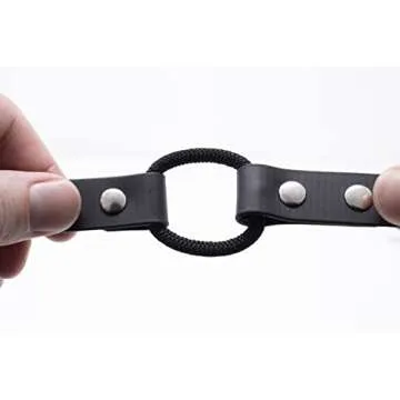 Educator Quick Snap Bungee Dog Collar, Biothane, Waterproof, Odorproof, Easy Connect and Disconnect Clasp and D Ring with Comfort Bungee Loop, Adjustable for Custom Fit, 3/4-Inch, Black