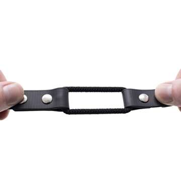 Educator Quick Snap Bungee Dog Collar, Biothane, Waterproof, Odorproof, Easy Connect and Disconnect Clasp and D Ring with Comfort Bungee Loop, Adjustable for Custom Fit, 3/4-Inch, Black