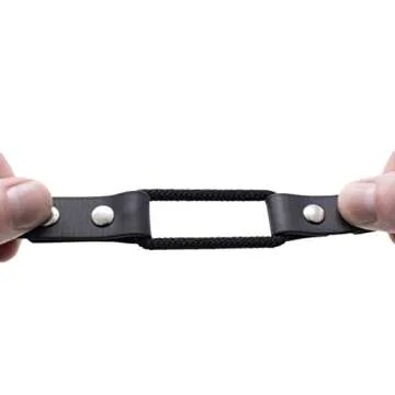 Educator Quick Snap Bungee Dog Collar, Biothane, Waterproof, Odorproof, Easy Connect and Disconnect Clasp and D Ring with Comfort Bungee Loop, Adjustable for Custom Fit, 3/4-Inch, Black