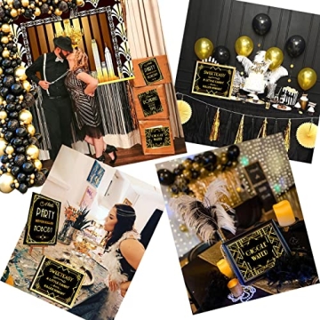 Roaring 20s Party Decorations and Balloon Garland Kit