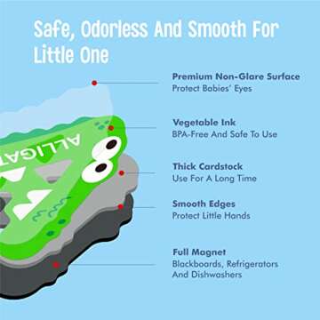 Educational Magnetic Letters and Numbers Set for Kids 39 Pieces