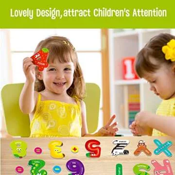 Educational Magnetic Letters and Numbers Set for Kids 39 Pieces