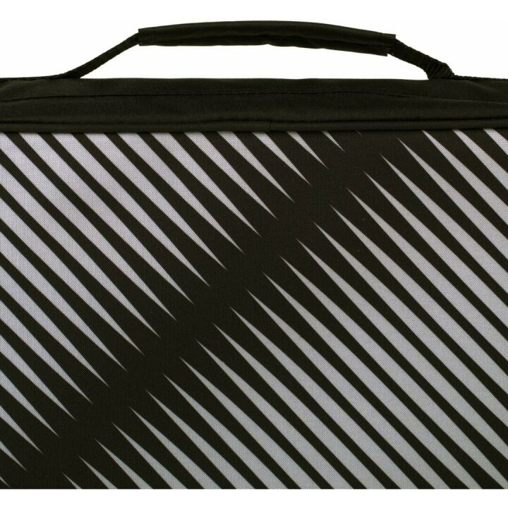 Five Star Zipper Binder with 6 Pocket File - Black