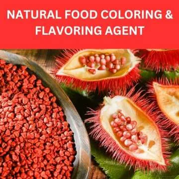 SPICY ORGANIC Annatto Seeds Whole 4 Oz. – USDA Certified Organic - All-Natural Achiote Seeds Spice and Seasoning for Rice, Cheese, Sauces, Achiote Paste, Recado Rojo, Meats, Poultry and Fish