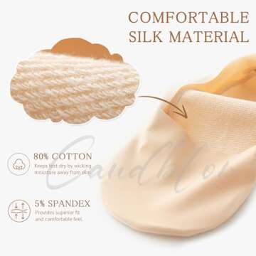 Caudblor Thin No Show Socks Low Cut Liner