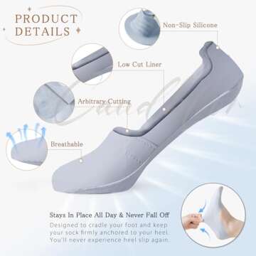 Caudblor Thin No Show Socks Low Cut Liner