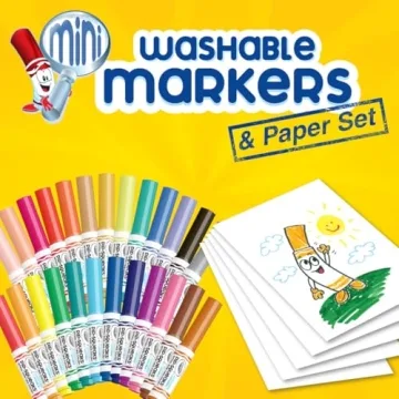 Crayola Mini Washable Marker Set for Kids, 65 Pieces