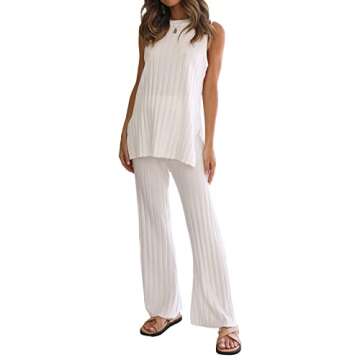 Shop Sexy Two Pieces Knit Pants Set for Women Y2K Style