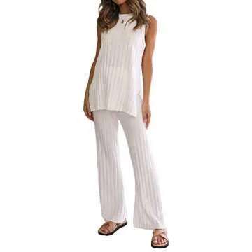 Shop Sexy Two Pieces Knit Pants Set for Women Y2K Style