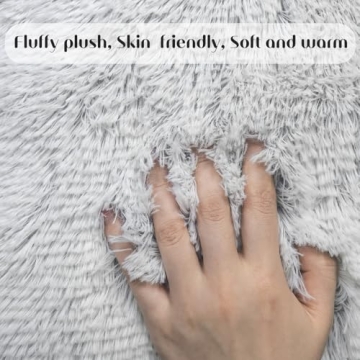 Uhomy Fluffy Plush Pillow Covers - Cozy Home Elegance