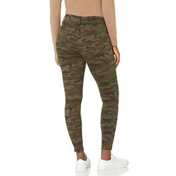 Amazon Essentials Women's Pull-On Knit Jegging (Available in Plus Size), Olive Camo, Medium