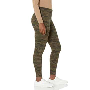 Amazon Essentials Women's Pull-On Knit Jegging (Available in Plus Size), Olive Camo, Medium