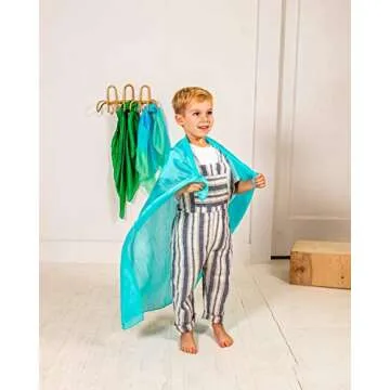 Sarah's Silks 3 Playsilks Set - Ocean Colors for Kids