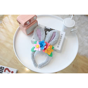 Luxurious Plush Bunny Ears Headband for All Ages