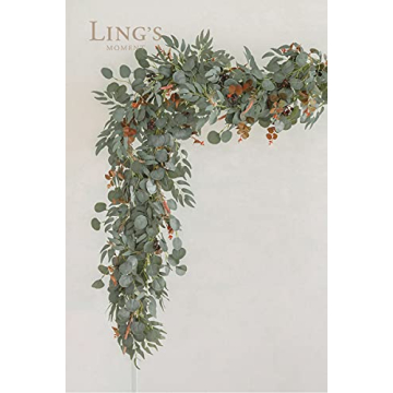 Ling's Moment Eucalyptus Greenery Garland for Weddings