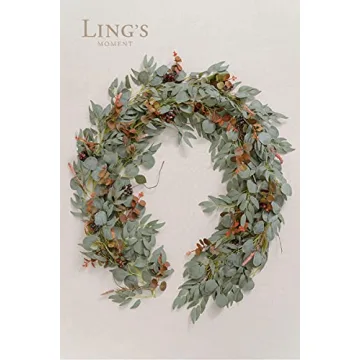 Ling's Moment Eucalyptus Greenery Garland for Weddings