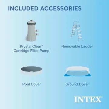 Intex Easy Set Pool 15ft x 48in with Filter Pump and Ladder