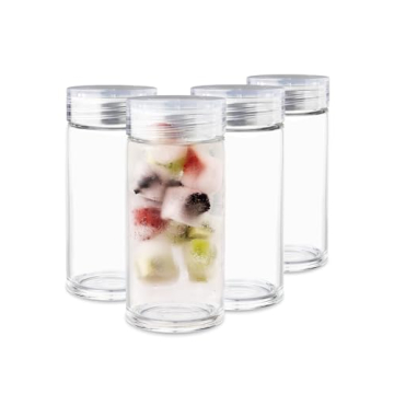 Stylish 4 Pack Glass Water Bottles - Wide Mouth for Smoothies, Juices, and More