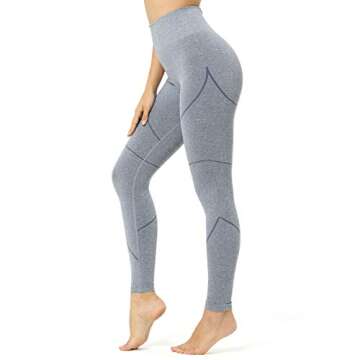 Aoxjox Workout Leggings for Women Tummy Control Butt Lifting Revye High Waisted Yoga Pants