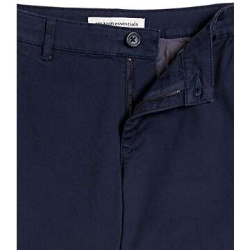 Curvy Straight-Fit Stretch Twill Chino Pants for Women