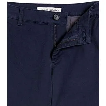 Curvy Straight-Fit Stretch Twill Chino Pants for Women