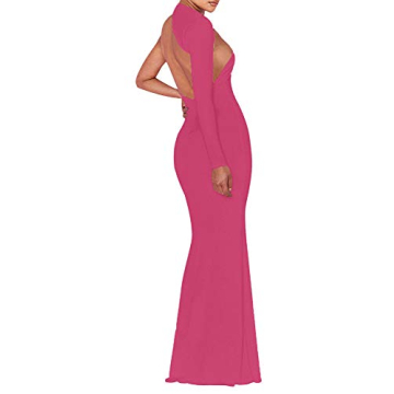 Elegant One Shoulder Backless Long Dress for Parties
