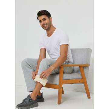 Gihuo Men's Warm Sherpa Lined Athletic Sweatpants