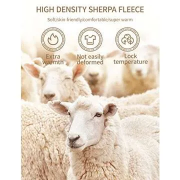 Gihuo Men's Warm Sherpa Lined Athletic Sweatpants