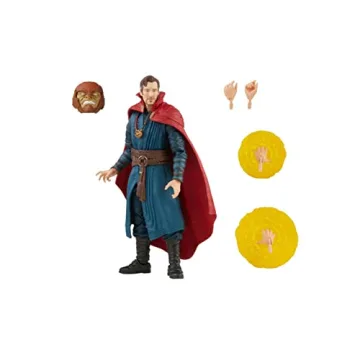 Spider-Man Marvel Legends Series Doctor Strange 6-inch Collectible Action Figure Toy and 4 Accessories and 1 Build-A-Figure Part(s), Multicolor