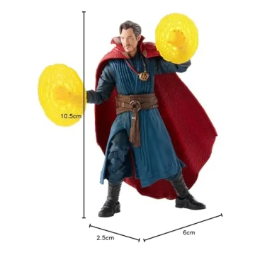 Spider-Man Marvel Legends Series Doctor Strange 6-inch Collectible Action Figure Toy and 4 Accessories and 1 Build-A-Figure Part(s), Multicolor