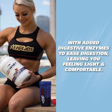 EHP Labs OxyWhey Whey Protein Isolate Powder - 25g of Whey Isolate Protein Powder, Meal Replacement Shake, Sugar Free Protein Powder - 25 Serves (Vanilla Ice Cream)