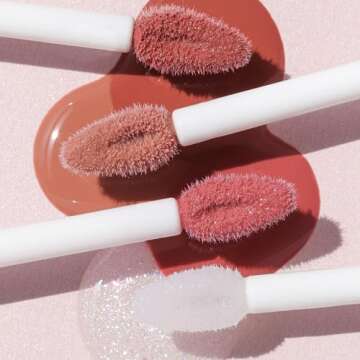 Wander Beauty Lip Retreat Oil - Skinny Dip (Nude) - 4-in-1 Tinted Oil + Moisturizing Gloss with Avocado, Vitamin E and Rosehip - Hydrating Care for Dry Lips - 0.33 fl oz