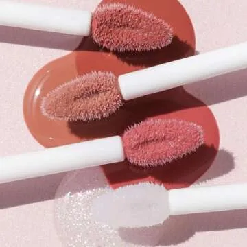 Wander Beauty Lip Retreat Oil - Skinny Dip (Nude) - 4-in-1 Tinted Oil + Moisturizing Gloss with Avocado, Vitamin E and Rosehip - Hydrating Care for Dry Lips - 0.33 fl oz