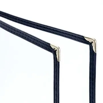 Yaekoo Menu Cover 4 Page 8 View Restaurant Recipe Menu Covers Book for Restaurant/Cafe 8.5 x 11" (10 Pack)