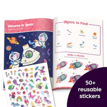 Unicorn Sticker Activity Book - Fun for Kids 3 to 8