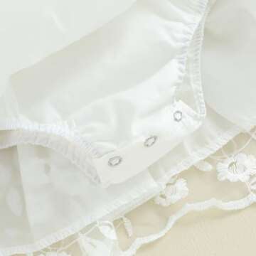 Elegant Newborn Baby Girl Romper Dress with Headband