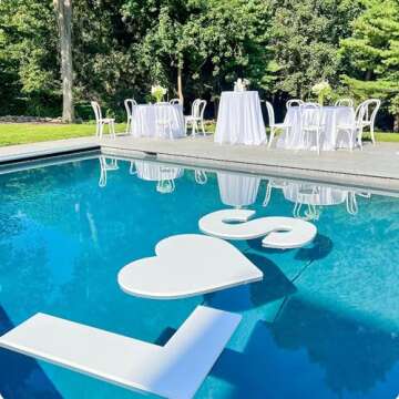 Large Floating Foam Pool Letters Wedding Pool Decor 1 inch Styrofoam Letters Graduation Party Foam letters Wedding Foam letters, Anniversary Foam letters, Engagement Foam Letters