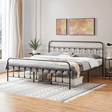 Yaheetech Classic Metal Platform Bed Frame for Stylish Comfort