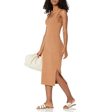 Yasmin Side Slit Midi Dress by The Drop for Summer