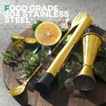 Homestia 3-Piece Bar Tool Set for Cocktail Lovers