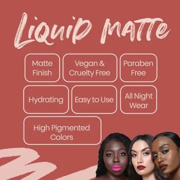 Prima Donna Liquid Matte Lipstick by The Lip Bar - Long Lasting & Vegan