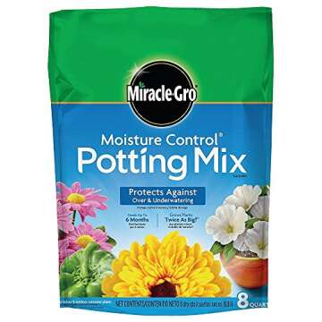 Miracle-Gro Moisture Control Potting Mix 8qt - Thriving Plants