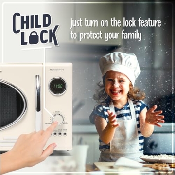 Nostalgia Retro Microwave Oven - 0.9 cu ft - 800 Watts