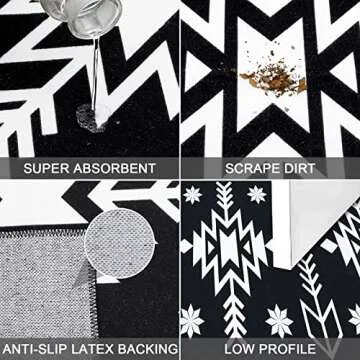 U'Artlines Southwestern Cotton Area Rug Runner - 2'x6'